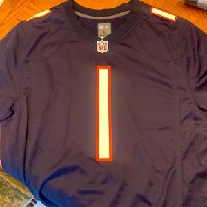 NWT Chicago Bears Justin Fields Nike Jersey Men Large Navy